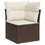 Set de sofás de jardín 9 pzas y cojines ratán sintético marrón de , Conjuntos de jardín - Ref: Foro24-3326774, Precio: 671,04...