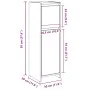 Armario de baño madera contrachapada gris 30x30x95 cm de , Muebles de baño - Ref: Foro24-856060, Precio: 41,79 €, Descuento: %