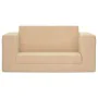 Sofá cama de niños 2 plazas felpa suave crema de , Mobiliario para bebés y niños pequeños - Ref: Foro24-357037, Precio: 56,24...