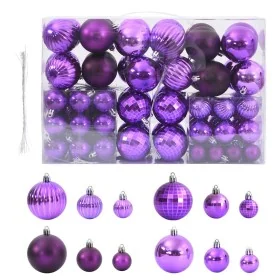Bolas de Navidad 100 unidades lila Ø3/4/6 cm de , Adornos festivos - Ref: Foro24-4100008, Precio: 18,53 €, Descuento: %