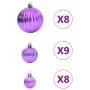 Bolas de Navidad 100 unidades lila Ø3/4/6 cm de , Adornos festivos - Ref: Foro24-4100008, Precio: 18,53 €, Descuento: %