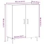 Aparador de madera de ingeniería roble artisan 69,5x34x90 cm by , Sideboards - Ref: Foro24-857180, Price: 88,48 €, Discount: %