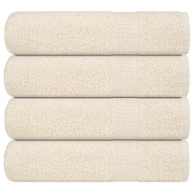 Toallas de Baño 4 uds Crema 100x150 cm 360 g/m² 100% Algodón de , Toallas - Ref: Foro24-137005, Precio: 45,77 €, Descuento: %