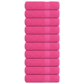 Toallas de invitados 10 uds 100% algodón rosa 70x140 cm 360gsm de , Toallas - Ref: Foro24-137051, Precio: 69,51 €, Descuento: %