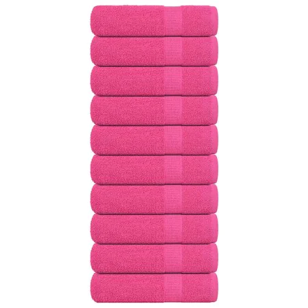 Toallas de invitados 10 uds 100% algodón rosa 70x140 cm 360gsm de , Toallas - Ref: Foro24-137051, Precio: 69,51 €, Descuento: %