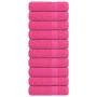 Toallas de invitados 10 uds 100% algodón rosa 70x140 cm 360gsm de , Toallas - Ref: Foro24-137051, Precio: 69,51 €, Descuento: %