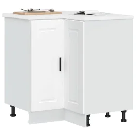 Mueble bajo esquina de cocina porto blanco madera reconstituida de , Armarios de cocina - Ref: Foro24-853987, Precio: 104,91 ...