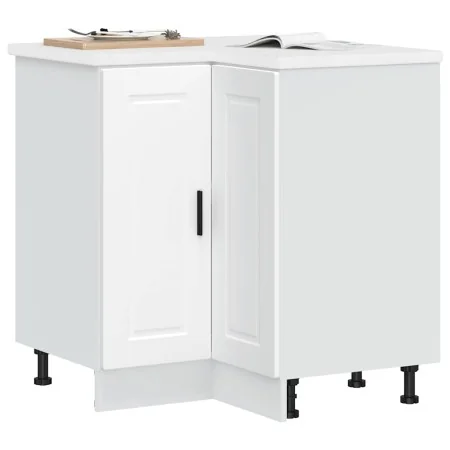 Mueble bajo esquina de cocina porto blanco madera reconstituida de , Armarios de cocina - Ref: Foro24-853987, Precio: 104,91 ...