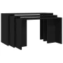 Mesas apilables 3 piezas madera contrachapada negro by , Side tables - Ref: Foro24-858534, Price: 61,31 €, Discount: %