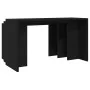 Mesas apilables 3 piezas madera contrachapada negro by , Side tables - Ref: Foro24-858534, Price: 61,31 €, Discount: %