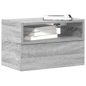 Mesitas de noche de pared 2 uds gris sonoma 45x26x28,5 cm von , Nachttische - Ref: Foro24-858607, Preis: 68,89 €, Rabatt: %