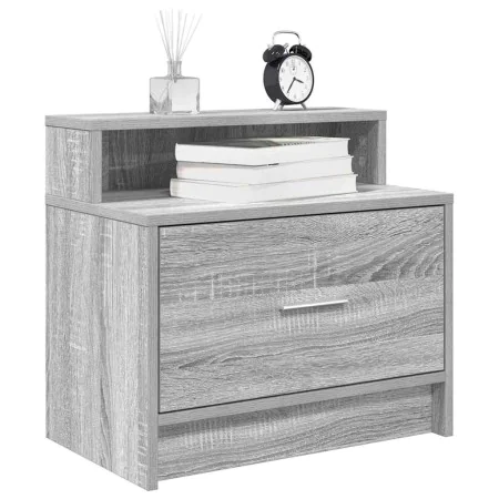 Mesillas de noche con cajón 2 uds gris sonoma 51x31x47 cm de , Mesitas de noche - Ref: Foro24-858679, Precio: 75,69 €, Descue...