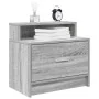 Mesillas de noche con cajón 2 uds gris sonoma 51x31x47 cm de , Mesitas de noche - Ref: Foro24-858679, Precio: 75,69 €, Descue...