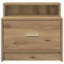 Mesillas de noche con cajón 2 uds roble artesanal 51x31x47 cm de , Mesitas de noche - Ref: Foro24-858685, Precio: 71,16 €, De...