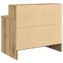 Mesillas de noche con cajón 2 uds roble artesanal 51x31x47 cm de , Mesitas de noche - Ref: Foro24-858685, Precio: 71,16 €, De...