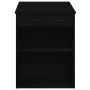 Escritorio con cajón y estante madera contrachapada roble negro de , Mesas de cocina y de comedor - Ref: Foro24-858687, Preci...