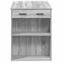 Escritorio con cajón estante madera contrachapada gris sonoma de , Mesas de cocina y de comedor - Ref: Foro24-858691, Precio:...