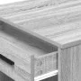 Escritorio con cajón estante madera contrachapada gris sonoma de , Mesas de cocina y de comedor - Ref: Foro24-858691, Precio:...
