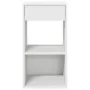 Mesillas de noche con cajón 2 uds blanco 35x34x66,5 cm de , Mesitas de noche - Ref: Foro24-858714, Precio: 73,97 €, Descuento: %