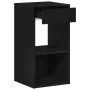 Mesillas de noche con cajón 2 uds roble negro 35x34x66,5 cm by , Nightstands - Ref: Foro24-858716, Price: 79,39 €, Discount: %