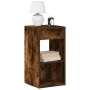 Mesilla de noche con cajón roble ahumado 35x34x66,5 cm by , Nightstands - Ref: Foro24-858721, Price: 45,88 €, Discount: %