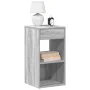 Mesilla de noche con cajón gris sonoma 35x34x66,5 cm de , Mesitas de noche - Ref: Foro24-858723, Precio: 44,82 €, Descuento: %