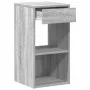 Mesilla de noche con cajón gris sonoma 35x34x66,5 cm de , Mesitas de noche - Ref: Foro24-858723, Precio: 44,82 €, Descuento: %