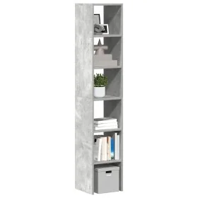 Librerías 2 uds madera contrachapada apilable gris hormigón de , Taquillas y armarios de almacenamiento - Ref: Foro24-858810,...