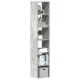 Librerías 2 uds madera contrachapada apilable gris hormigón de , Taquillas y armarios de almacenamiento - Ref: Foro24-858810,...