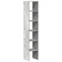 Librerías 2 uds madera contrachapada apilable gris hormigón de , Taquillas y armarios de almacenamiento - Ref: Foro24-858810,...