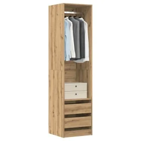 Armario de madera de ingeniería roble artesanal 50x50x200 cm de , Armarios roperos - Ref: Foro24-3318629, Precio: 148,24 €, D...