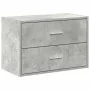 Armario con 2 cajones gris cemento 60x31x40cm madera ingeniería de , Cajoneras - Ref: Foro24-858827, Precio: 53,23 €, Descuen...