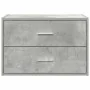 Armario con 2 cajones gris cemento 60x31x40cm madera ingeniería de , Cajoneras - Ref: Foro24-858827, Precio: 53,23 €, Descuen...