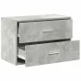 Armario con 2 cajones gris cemento 60x31x40cm madera ingeniería de , Cajoneras - Ref: Foro24-858827, Precio: 53,23 €, Descuen...