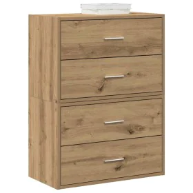 Armarios con 2 cajones 2 uds roble artesanal 60x31x40 cm by , Drawers - Ref: Foro24-858838, Price: 88,78 €, Discount: %