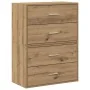 Armarios con 2 cajones 2 uds roble artesanal 60x31x40 cm de , Cajoneras - Ref: Foro24-858838, Precio: 88,78 €, Descuento: %