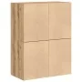 Armarios con 2 cajones 2 uds roble artesanal 60x31x40 cm de , Cajoneras - Ref: Foro24-858838, Precio: 88,78 €, Descuento: %