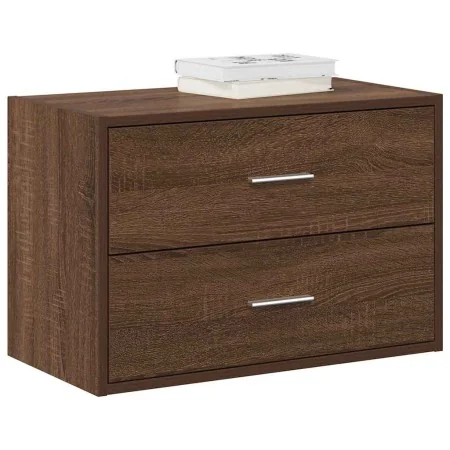Armario con 2 cajones roble marrón 60x31x40cm madera ingeniería de , Cajoneras - Ref: Foro24-858833, Precio: 54,55 €, Descuen...