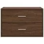 Armario con 2 cajones roble marrón 60x31x40cm madera ingeniería de , Cajoneras - Ref: Foro24-858833, Precio: 54,55 €, Descuen...
