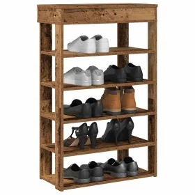 Mueble zapatero madera contrachapada madera vieja 60x30x98 cm de , Zapateros y organizadores de calzado - Ref: Foro24-859930,...
