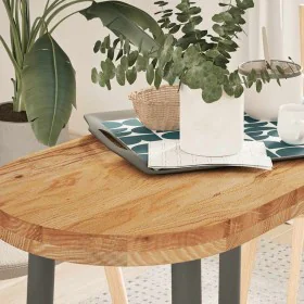 Tablero de mesa ovalado madera maciza de roble 80x40x4 cm by , Table tops - Ref: Foro24-4009073, Price: 72,99 €, Discount: %