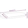 Tablero de mesa ovalado madera maciza de roble 80x40x4 cm de , Tableros para mesas - Ref: Foro24-4009073, Precio: 72,99 €, De...