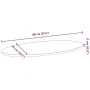 Tablero de mesa ovalado madera maciza de roble 100x50x2 cm de , Tableros para mesas - Ref: Foro24-4009038, Precio: 56,83 €, D...