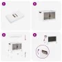 Caja de almacenaje apilable con ruedas 28 l 48,5x29,5x33 cm by , Cargo forklifts - Ref: Foro24-4012365, Price: 29,46 €, Disco...