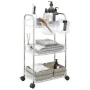 Carro de almacenamiento 3 niveles transparente 37x28x68 cm by , Cargo forklifts - Ref: Foro24-4012378, Price: 32,63 €, Discou...