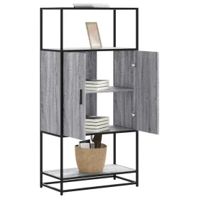 Aparador alto madera de ingeniería y metal gris Sonoma de , Aparadores - Ref: Foro24-849042, Precio: 99,98 €, Descuento: %