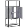 Aparador alto madera de ingeniería y metal gris Sonoma de , Aparadores - Ref: Foro24-849042, Precio: 99,98 €, Descuento: %