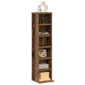 Estantería para CDs de madera contrachapada madera envejecida de , Almacenamiento para CD y DVD - Ref: Foro24-855828, Precio:...
