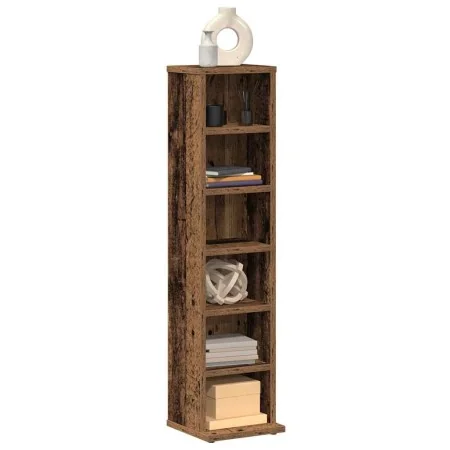 Estantería para CDs de madera contrachapada madera envejecida de , Almacenamiento para CD y DVD - Ref: Foro24-855828, Precio:...