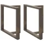 Patas mesa comedor forma T 2uds acero natural 90x35x(72-73)cm de , Patas para mesas - Ref: Foro24-4013067, Precio: 136,19 €, ...